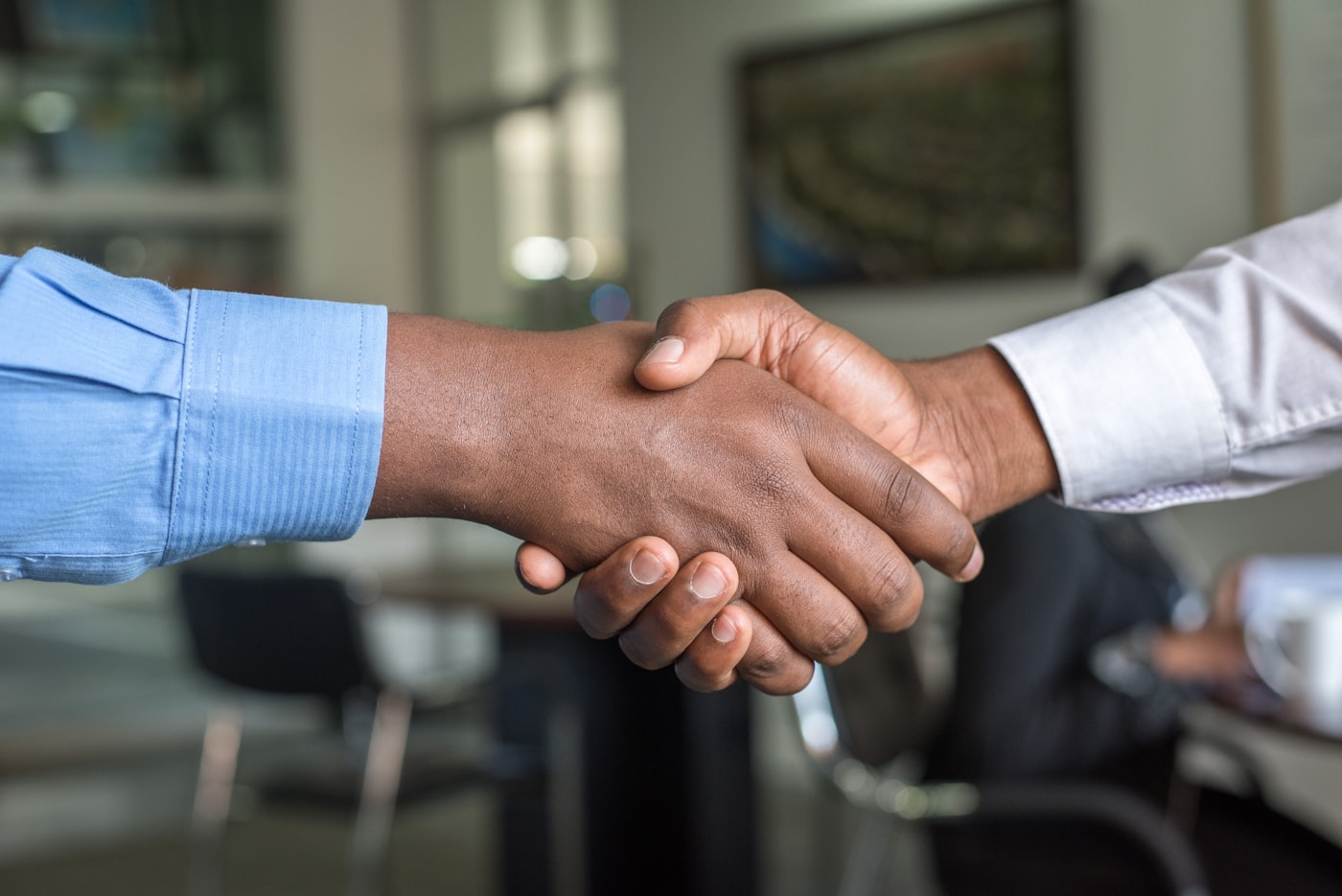 Handshake confirming mortgage pre-approval